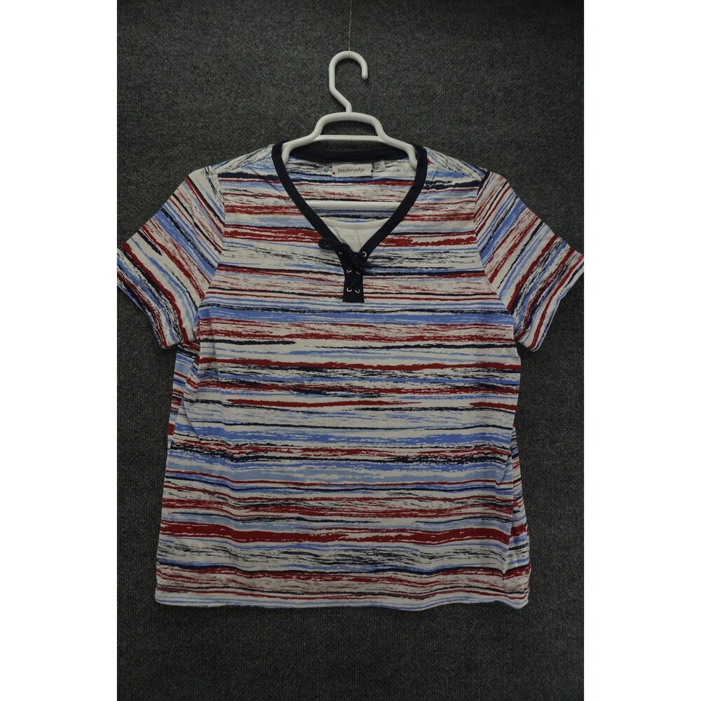 Breckenridge Shirt Womens Xl Short Sleeve V Neck